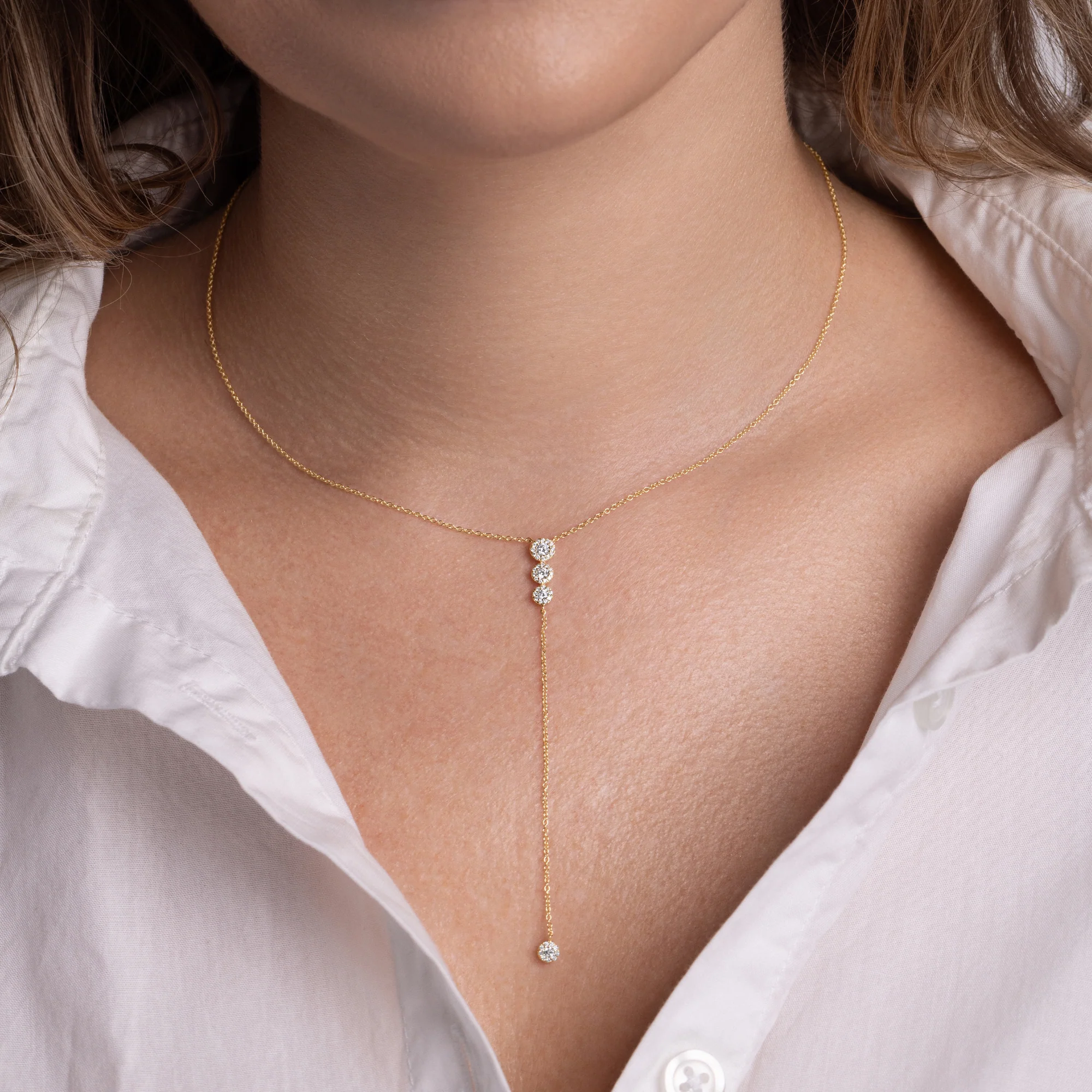 The Eloise Diamond Lariat Necklace - Image 2