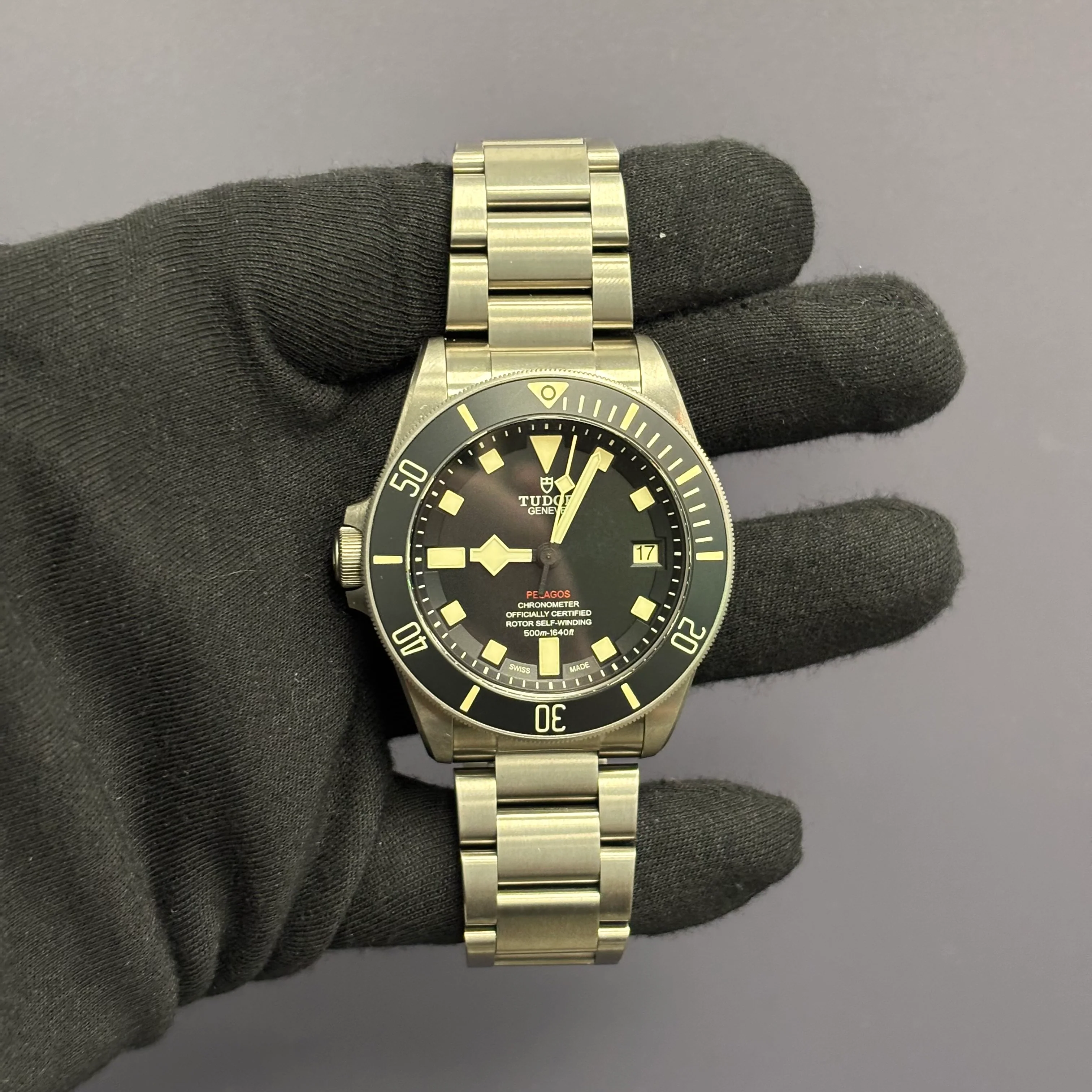 Tudor Pelagos LHD 42mm Black Dial Watch Ref# 25610TNL - Image 2