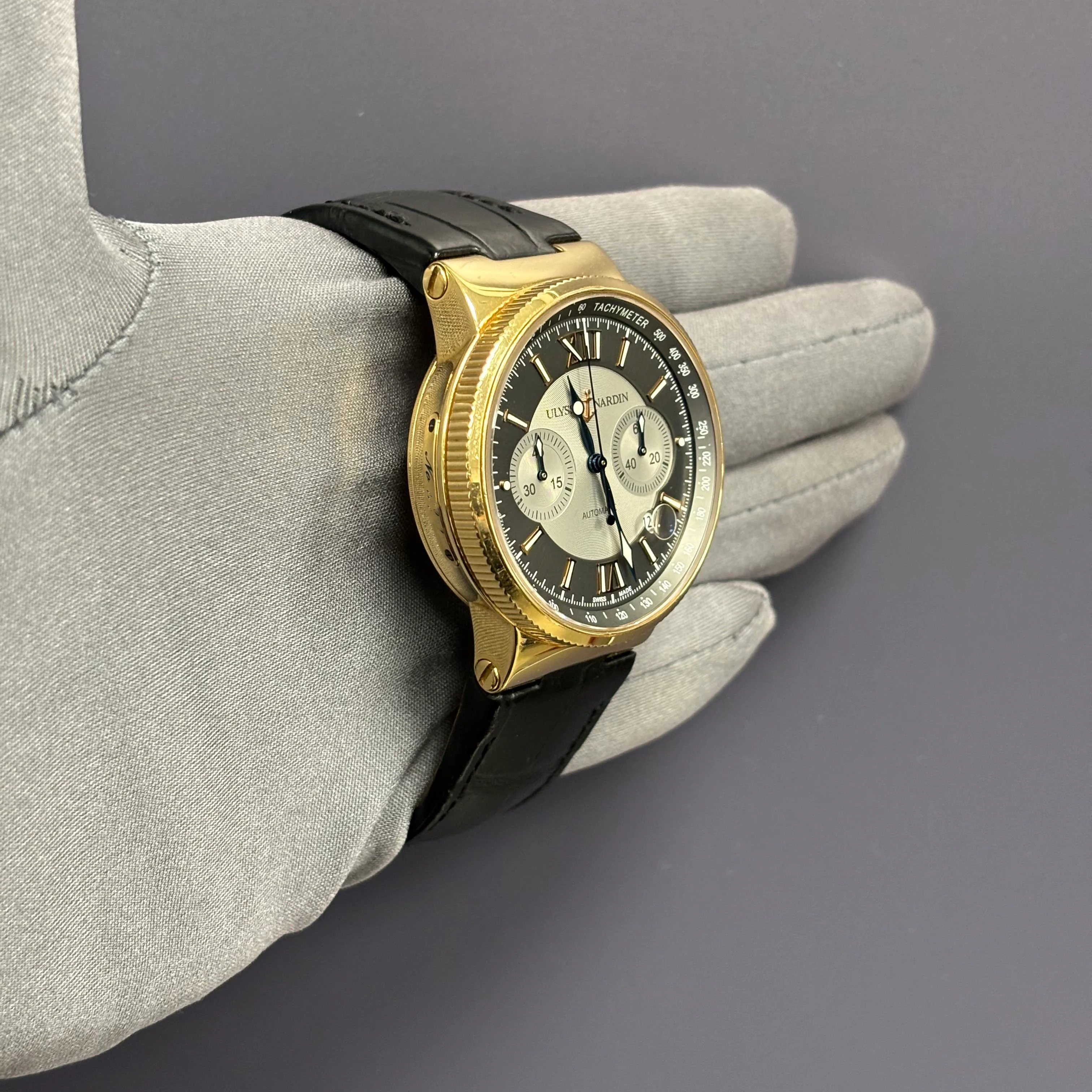 Ulysse Nardin Maxi 41mm Grey Dial Ref# 356-66 - Image 3