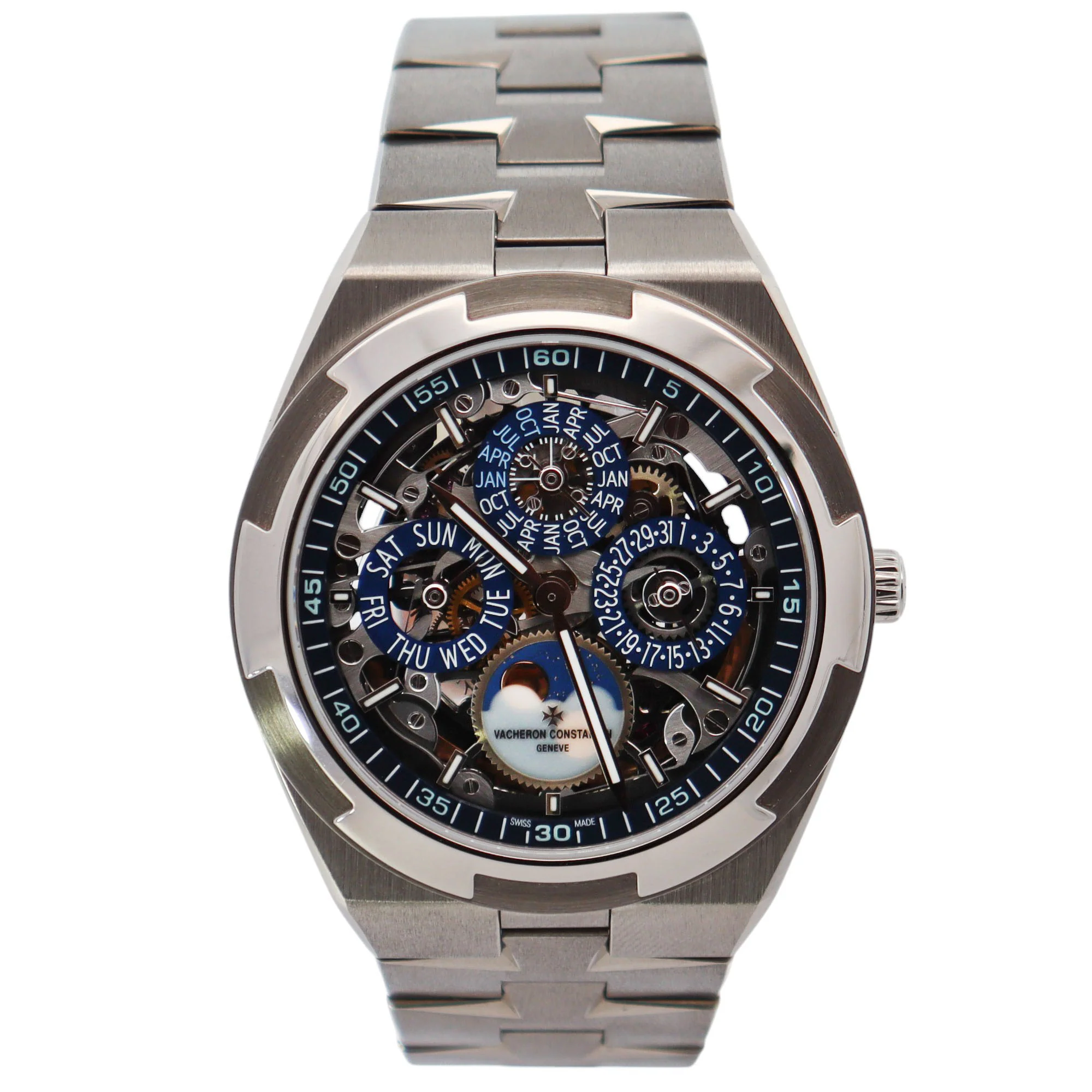 Vacheron Constantin Overseas 41.5mm Openwork Dial Watch Ref# 4300V/120G-B946