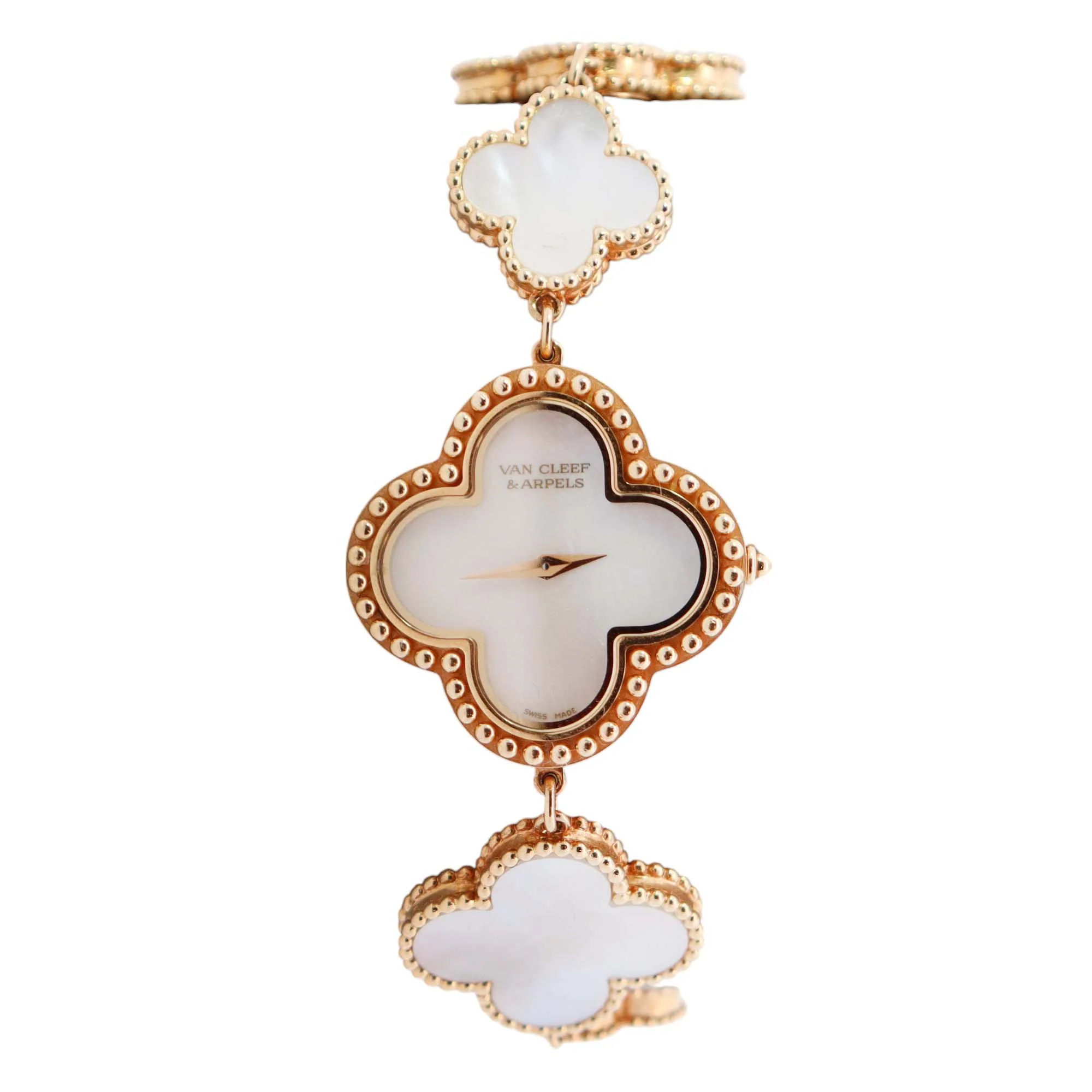 Van Cleef & Arpels Alhambra 26mm MOP Dial Watch Ref# HH46130