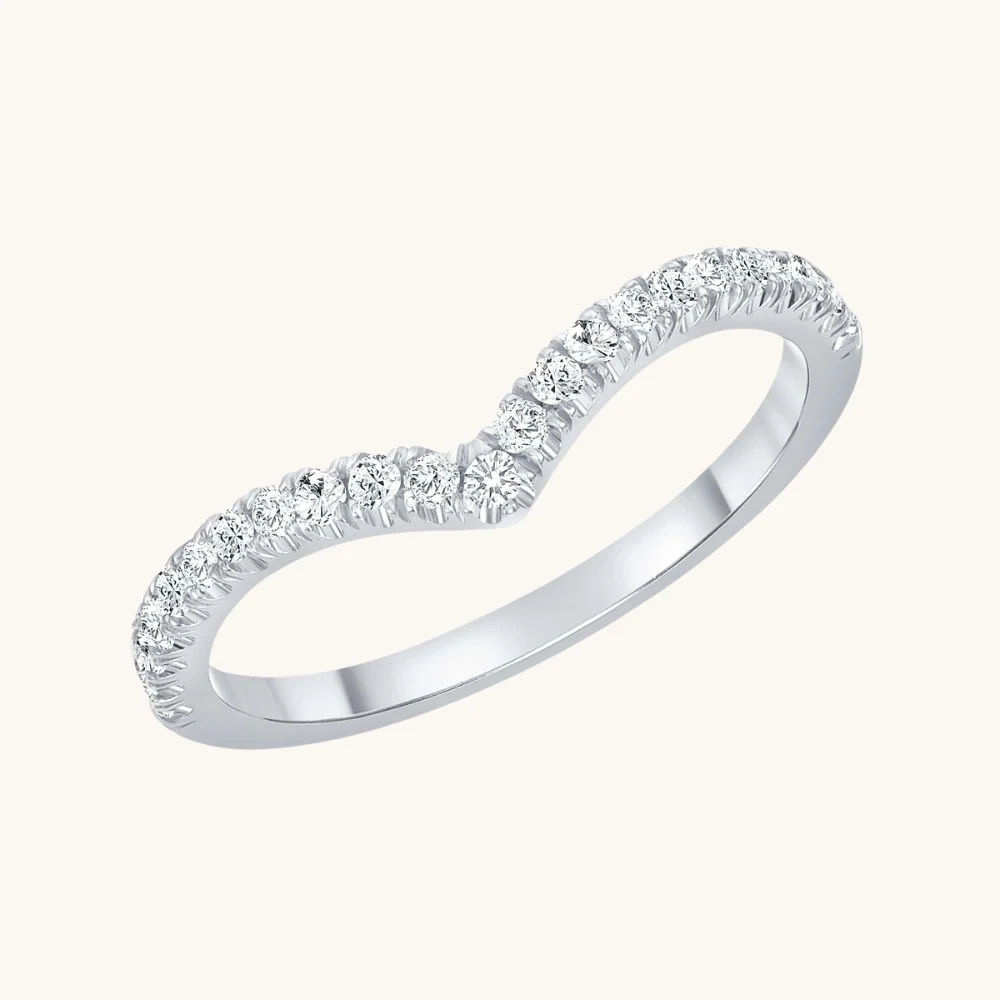 The Vivi Chevron Diamond Band - Image 3